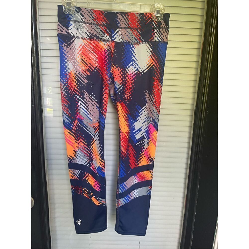 Athleta Women’s Lava Sonar Navy Comprehension Leggings / Exercise/Yoga Size XS